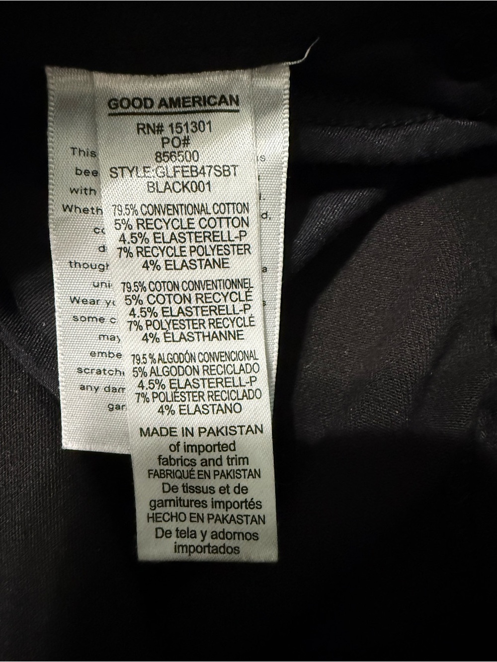 Good American Black High-Rise Flare Jeans with Button-Fly - Picture 7 of 9